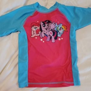 Girls XS My Little Pony rash guard.